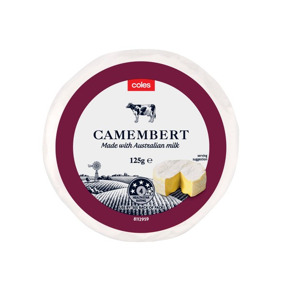 Coles Dairy Cheese Camembert Wrapped | 125g