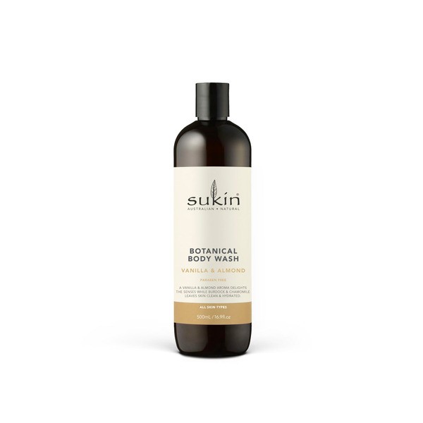 Sukin Body Wash Vanilla & Almond | 500mL