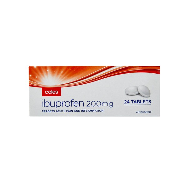 Coles Ibuprofen Tablets 200mg | 24 pack