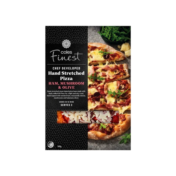 Coles Finest Ham Mushroom Olive Pizza | 360g