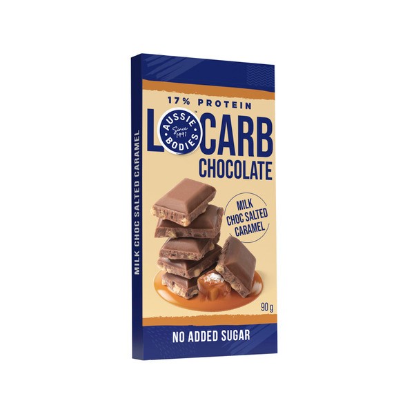 Aussie Bodies Lo Carb Chocolate Salted Caramel Crisp | 90g