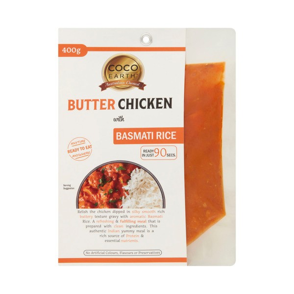 Coco Earth Butter Chicken With Basmati Rice | 400g