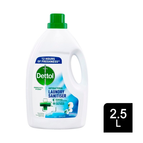 Dettol Antibacterial Laundry Sanitiser Fresh Cotton | 2.5L