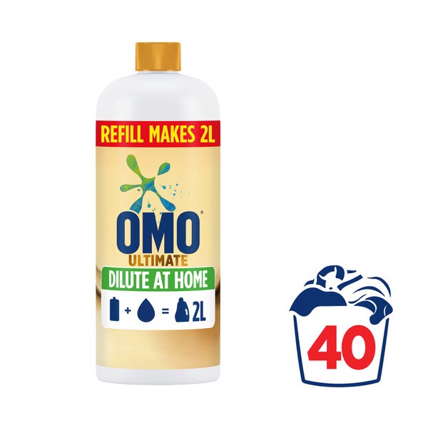 OMO Ultimate Laundry Liquid Dilute at Home Refill 40 Washes | 665mL