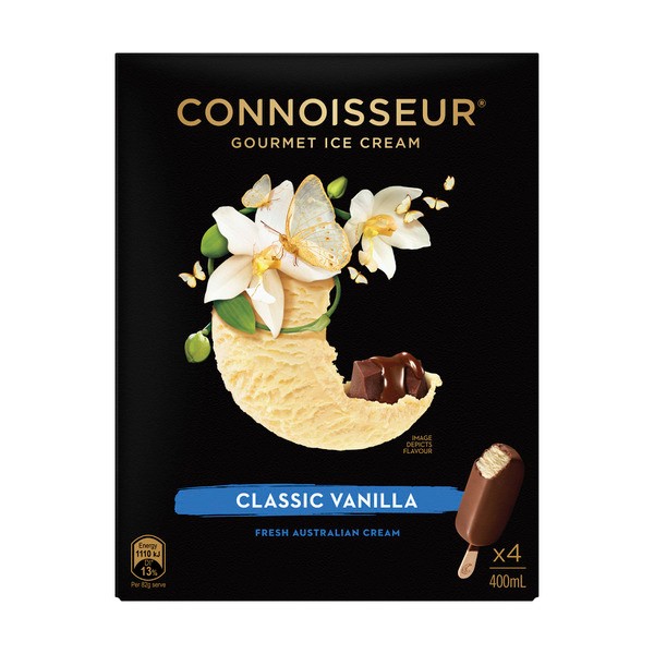 Connoisseur Ice Cream Vanilla 4 Pack | 400mL