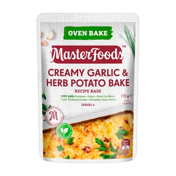 MasterFoods Side Dish Creamy Herb & Garlic Potato Bake Recipe Base | 175g