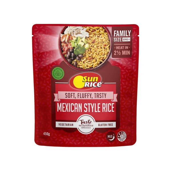 Sunrice Microwave Mexican Style Rice Pouch | 450g