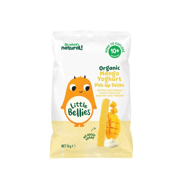 Little Bellies Organic Mango Yoghurt Pick Up Sticks 10+ Months | 16g