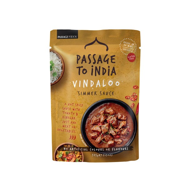 Passage Foods Passage to India Vindaloo Simmer Sauce Pouch | 375g