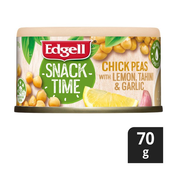 Edgell Snack Time Chickpeas With Lemon Tahini & Garlic | 70g