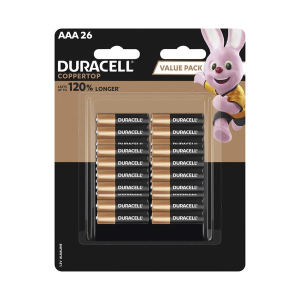 Duracell Coppertop AAA | 26 pack