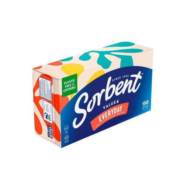 Sorbent Facial Tissues Everyday | 150 pack