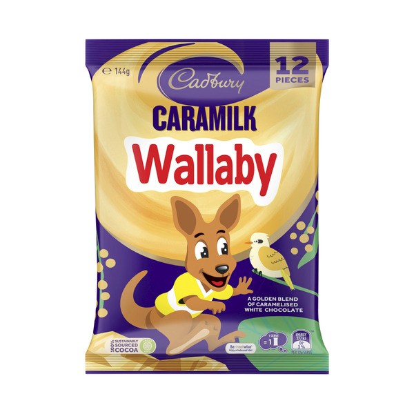 Cadbury Caramilk Wallaby Chocolate Sharepack 12 Pack | 144g
