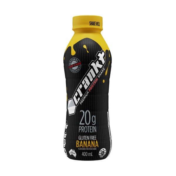 Crankt Premium Protein Shake Banana | 400mL