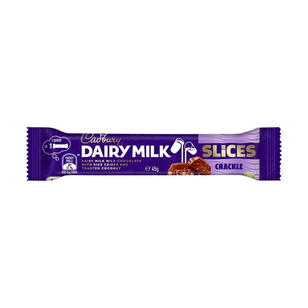 Cadbury Dairy Milk Slices Crackle Chocolate Bar | 45g