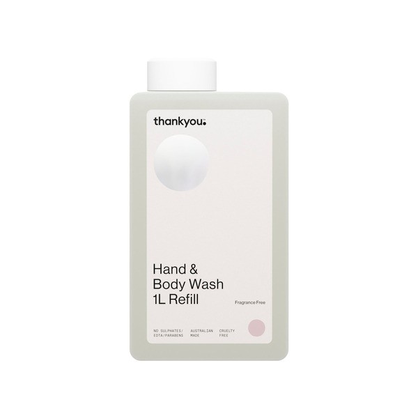 Thankyou Hand & Body Wash Fragrance Free Refill | 1L