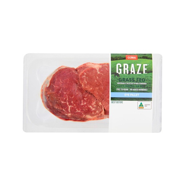 Coles Graze Grassfed Beef Fillet Steak | 300g