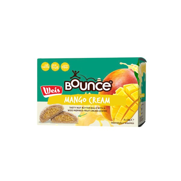 Bounce Weis Mango Cream Nut Butter Balls 4x30g | 120g