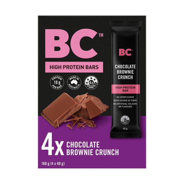 Bc Chocolate Brownie Crunch High Protein Bar 4 Pack | 160g