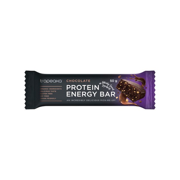 Tropeaka Protein Energy Bar Chocolate | 50g