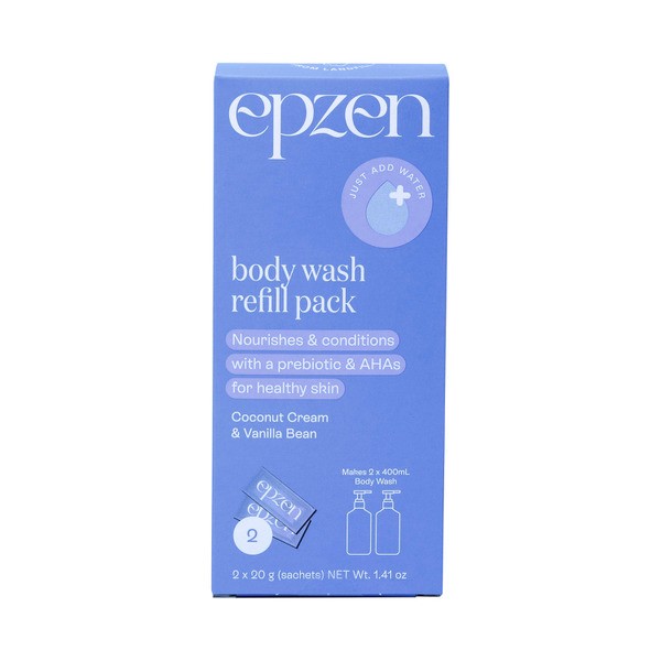 Epzen Body Wash Refill Sachets Coconut Cream & Vanilla Bean 2X20g | 40g