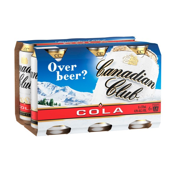 Canadian Club Cola Can 375mL | 6 Pack