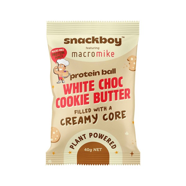 Snackboy Macro Mike Pro Macro Mike Protein Ball White Choc Cookie Butter | 40g