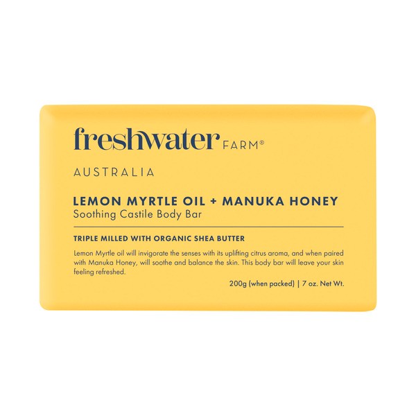 Freshwater Farm Body Bar Lemon Myrtle + Manuka Honey | 200g