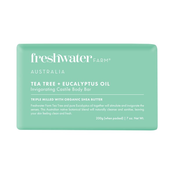 Freshwater Farm Body Bar Tea Tree + Eucalyptus Oil | 200g
