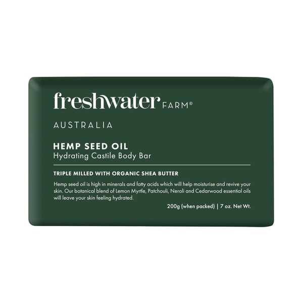 Freshwater Farm Body Bar Hemp Seed Oil | 200g