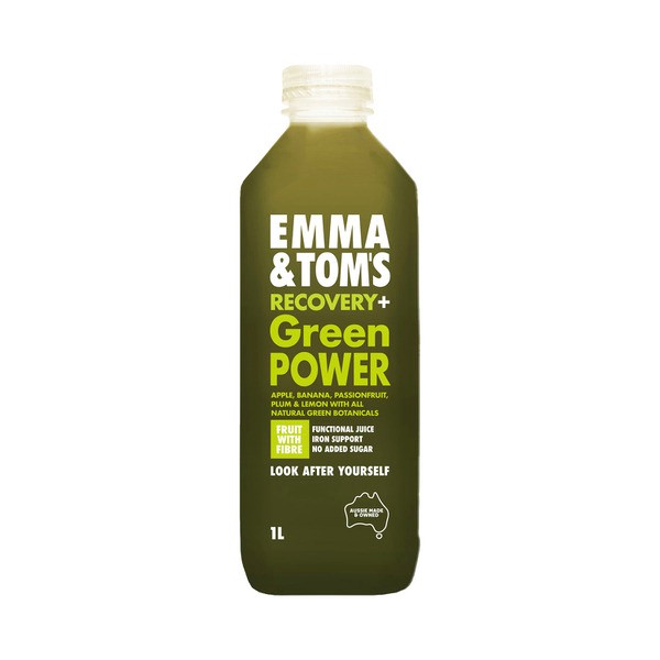 Emma And Toms Recovery+ Green Power Juice | 1L