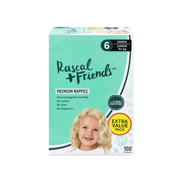 Rascal And Friends Nappies Size 6 | 100 pack