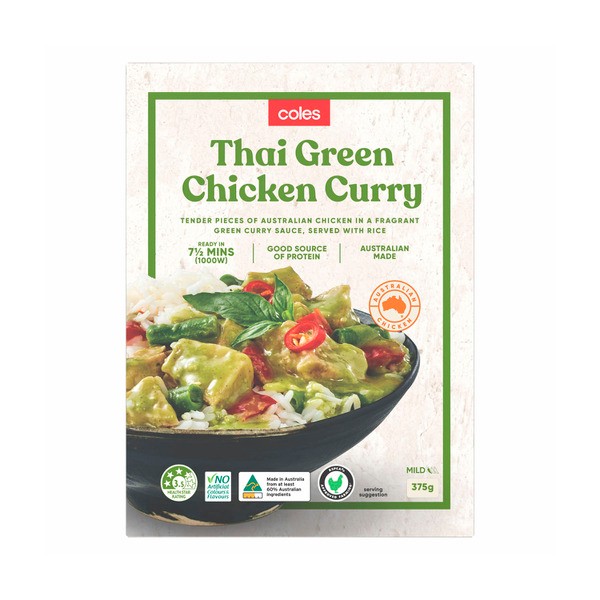 Coles Convenience Meals Thai Green Curry Chicken | 375g