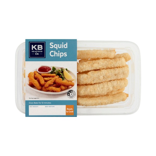 KB's Seafood Crumbed Squid Chips | 200g