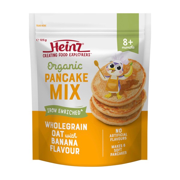 Heinz Organic Pancake Mix Wholegrain With Oat Banana 8+ Months | 125g