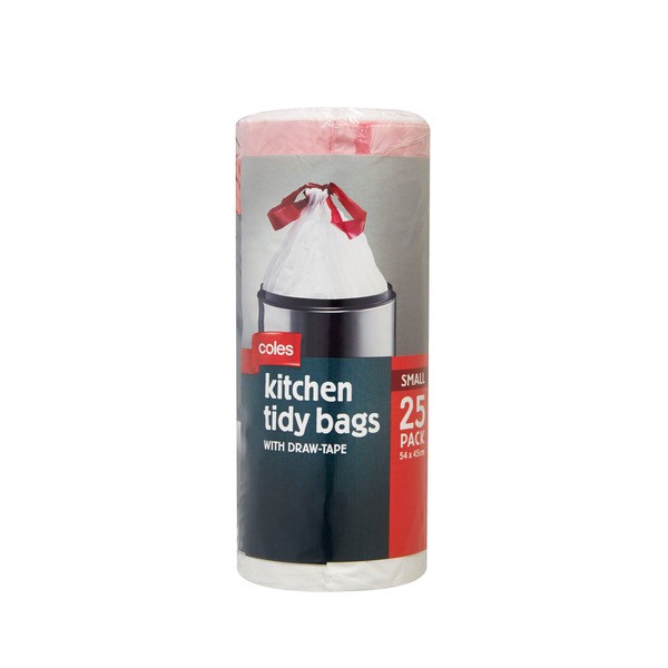 Coles Kitchen Tidy Drawstring Small | 25 pack