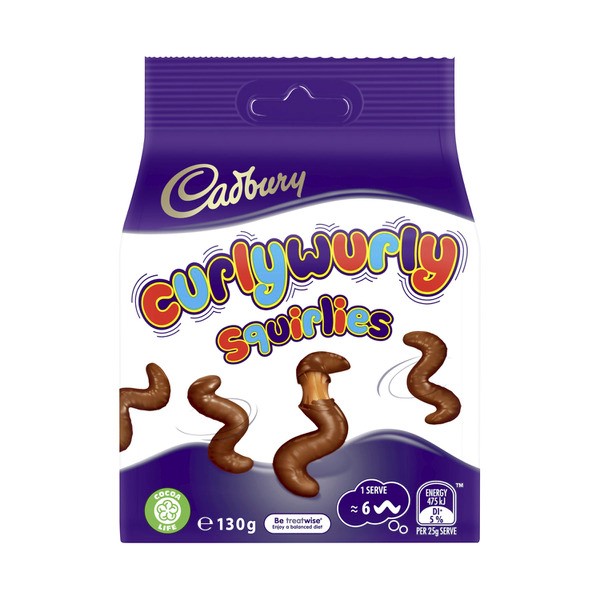 Cadbury Curly Wurly Squirlies Chocolate Bites | 130g