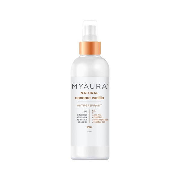 Myaura Deodorant Spray Coconut Vanilla & Jasmine | 125mL