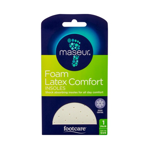 Maseur Foam Latex Comfort Insole 1 Pair | 1 each
