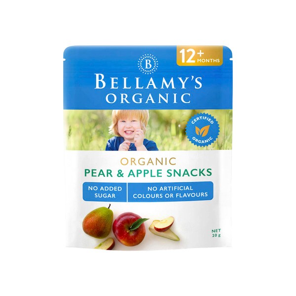Bellamy's Organic Apple & Pear Baby Snacks | 20g