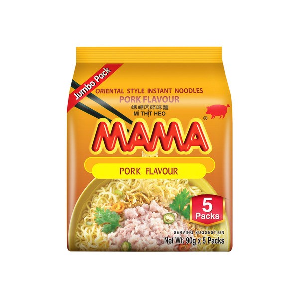 Mama Cup Noodle Pork 5 Pack | 450g