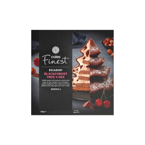 Coles Finest Blackforest Christmas Tree Cake | 500g