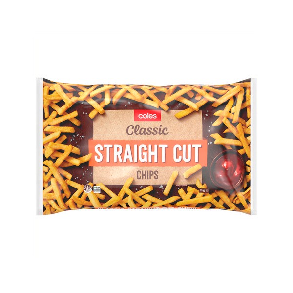 Coles Frozen Straight Cut Chips | 1kg