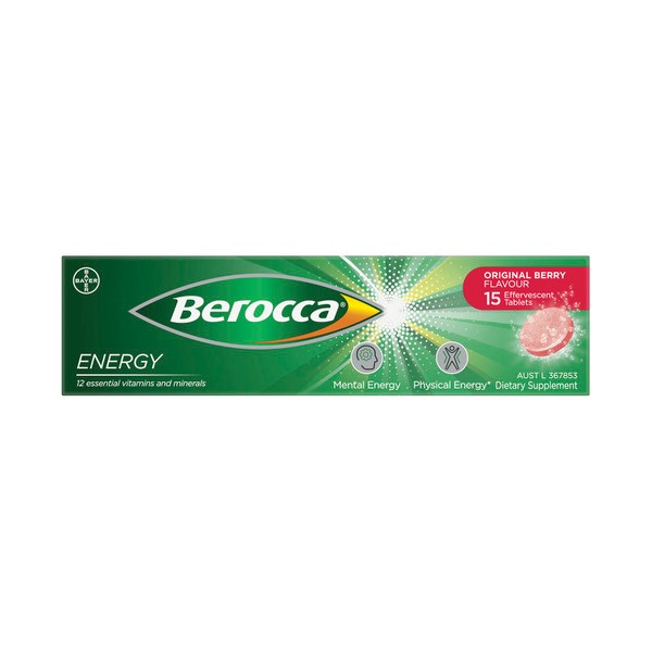 Berocca Energy Effervescent Original Berry | 15 pack