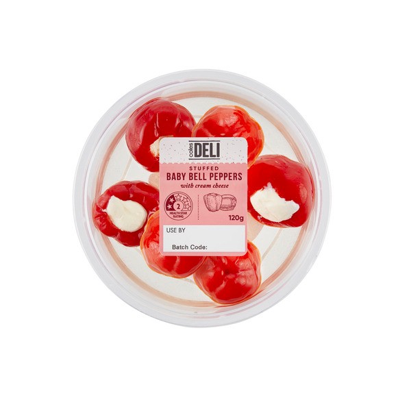 Coles Baby Bell Peppers Cream Cheese | 120g