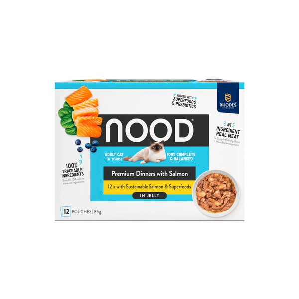 Nood Wet Cat Food Salmon In Jelly 12X85g | 12 pack