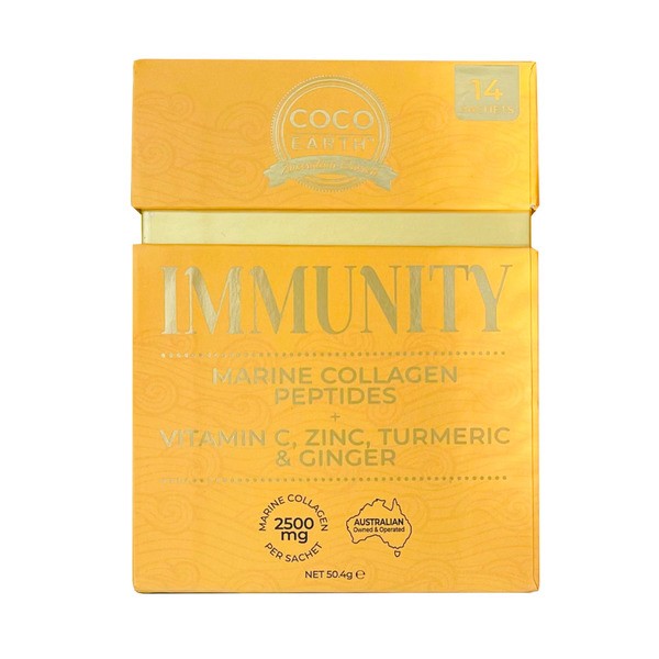 Coco Earth Marine Collagen + Immunity Sachet | 14 pack