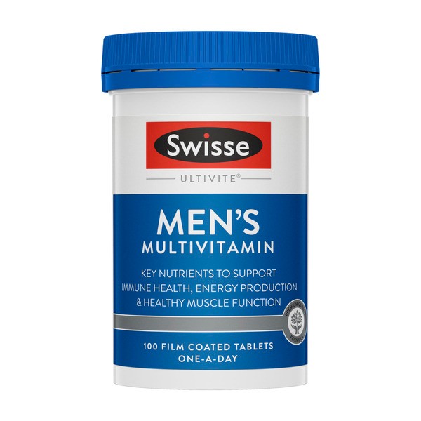 Swisse Ultivite Men's Multivitamin With Key Nutrients | 100 pack