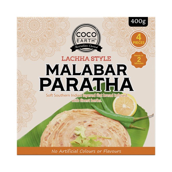 Coco Earth Malabar Paratha 4 Pack | 400g