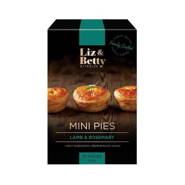 Liz & Bettys Mini Pies Lamb & Rosemary | 200g